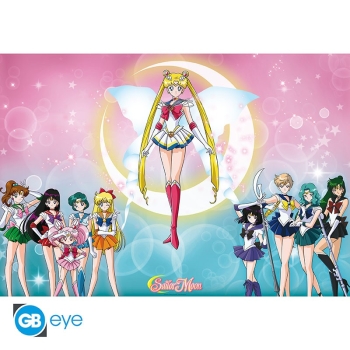 Super Sailor Moon und alle Sailor Krieger sind auf diesem schönen Sailor Moon Poster versammelt.